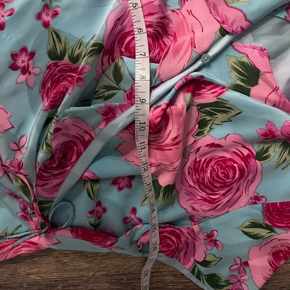 Genuine Silk Spencer Jeremy short sleeve floral dress size 10 - Picture 6 of 9
